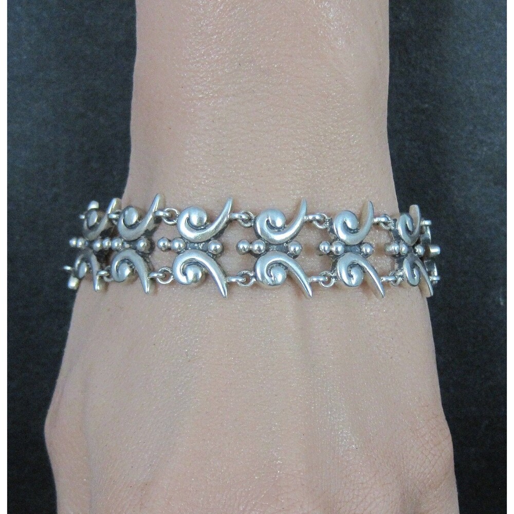 Mark Wasserman Samara Bracelet Sterling Silver 7 Inches Vintage